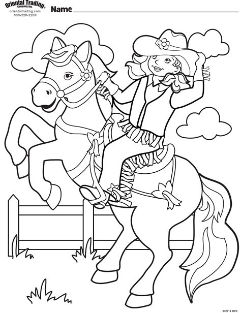 cowgirl coloring pages|Cowgirl Rides A Horse – Coloring Pages and Books in。